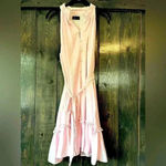 Elegant Pink‎ Sleeveless Ruffle Dress Cotton Candy Summer Party Cocktail L E2 Pink Size L Photo 2