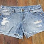 Aeropostale  Blue Distressed Jean Shorts Size 10 Women’s Summer Denim Photo 0