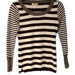 Route 66 Black & white striped sweater  sz S Photo 0