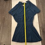 Cider  Dark Teal Solid Collar Mini Dress XS NEW Fall Academia Classic Preppy Boho Photo 6