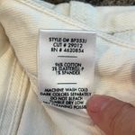 Just Black Denim Wide Leg Cropped Raw Hem Jeans Size 27 White Distressed Hem Photo 7