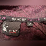 Spyder  Pullover Women's medium Camo Print 1/4 Zip Plum Black Photo 6