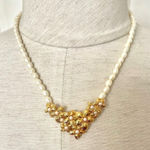 Avon vintage Pearl golden bouquet necklace Photo 0