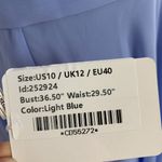 JJs House Formal Dress 10 Blue NWT Short Sleeve Cocktail Photo 7