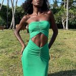 Tiger Mist Green Maxi Kim Dress Photo 0