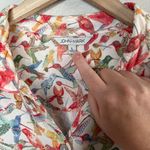 John Mark Hummingbird Print Button Up Art to Wear Shirt Large Photo 2