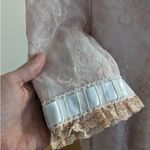 SAKS FIFTH AVENUE ODETTE BARSA VINTAGE 60's Lace Robe in Pastel Pink Blue Size undefined Photo 6