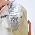 Levi's 501 High Rise Mid Thigh Shorts Button Fly in White Women's 25 Distressed Photo 9