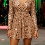 NYE Champagne, Rose Gold Sequin V Photo 0