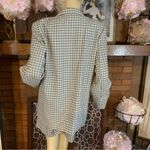 VINTAGE CIRCA 1990'S CHRISTY GIRL TAUPE & BLUE PLAID SHORTS' SUIT (12) Photo 9
