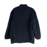 ZARA  Monteco Wool Front Zip Oversized Bomber Jacket Black Size XS Photo 10