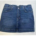Free People  We The Free Blue Denim Mini Skirt in Size 30. Photo 0