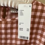 Urban Outfitters NWT Daisy Street Skater Dress Womens Medium Brown Pink Gingham Photo 1