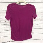 PINK - Victoria's Secret VS Pink Logo Striped Short Sleeved Tee: Purple Photo 1