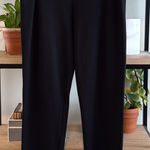 Eileen Fisher  Pull On Ponte Black Knit Dress Pant Trouser, Large Photo 0
