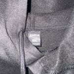 SheIn  Black Hoodie with Smiley Face Photo 1