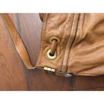 Joelle Hawkins Tan Leather Bag With Fringe Detail Photo 4