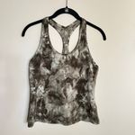 Lululemon  Tank Top Cool Racerback Short Tie Dye Diamond Dye Green Nulu Size 10 Photo 1