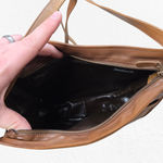 Vintage 1980s Plinio Visona Cognac Brown Leather Hudson’s Crossbody Bag NWT Photo 12