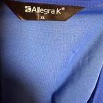 Allegra K  Royal Blue Peplum Blouse Photo 2