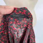 Etophe studios Y2K Whimsigoth Romantic Babydoll Top Womens Small Black Red Photo 6