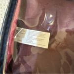 Dark Blue Travel/Cosmetic Bag with Gold Star Print, Gold Handles & Trim Gray Photo 9