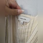 Reiss  Kay Stripe Tie Front Striped Dress in Ivory Photo 5