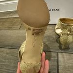 Alfani  Gold Embossed Leather Heels Photo 2