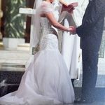 Sonia Cholette Elegant White Strapless Wedding Dress Size 10 Photo 13