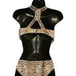 Victoria's Secret  The Fabulous Multi Pastel & Tiger Print Bikini. Bathing suit Photo 2