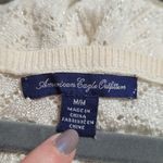 American Eagle  Cream and Silver Sweater Dress Photo 5