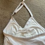 Title Nine Women's NWT  workout White Solid Dream Halter Bra Top Shirt large Photo 6