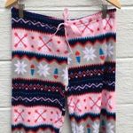 Women’s Winter Fuzzy Pajama Lounge Pants Large New Pink Photo 1