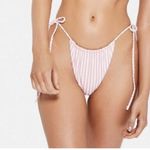 VDM The Label Marley Reversible String Bikini Bottom Floral / Stripe Med New Photo 88
