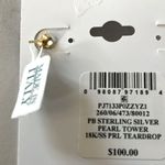 Giani Bernini  18K/SS Cultured Freshwater Pearl 8mm Drop Earrings - Made in Italy Photo 2