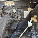 Madewell The Perfect Vintage Jean 23x27 Black Mid Rise Denim Mom Straight Leg Photo 5