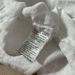 TERZOMILLENNIO White Linen Butterfly Embroidered Short Sleeve Top Made in Italy Size M Photo 1