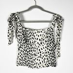 Reformation  Ellora Crepe Cheetah Leopard Animal Print Pattern Smocked Tank Top 2 Photo 0