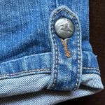 Mudd  You Are Beautiful Capri Blue Jean Shorts Sz 11 Folded Short Button … Photo 5