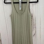 ZARA  Women’s Small Green Ribbed Jumpsuit Wide Leg Photo 0