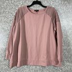 Lane Bryant Women's Plus Size Pink Smocked Shoulders Sweatshirt - Size 26/28 Photo 0