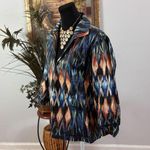 Chico's Chico’s Women Blazer 2 Metallic Tropical Single Breasted Open Collared Resort Photo 2