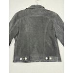 BB Dakota Black Suede Snap Front Jacket Size L Photo 4