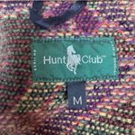 Hunt Club Vintage Wool Blend Jacket Women's Medium Tapestry Pattern Suede Collar Photo 3