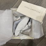 Good American  Silver Snake Lucite Sandals US 10 NIB Photo 4