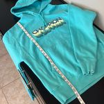 Champion Reverse Weave pullover hoodie, turquoise blue, graphic, pocket, size M Photo 7