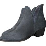 Free People Charm Double-V Suede Pull On Ankle Boots in Navy size 36.5 (6) Photo 4