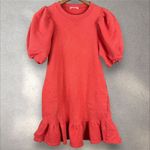 Ulla Johnson  Landry Puff‎ Sleeve Sweatshirt Dress in Chili Size M Photo 3