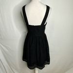 Jodi Kristopher  Black Halter Top Eyelet Lace Dress Size 3 Jr. NWT Photo 13