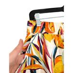 C&C California Linen Pants Women Large Multicolor Fruit Resort Tropical Wide Leg Photo 2